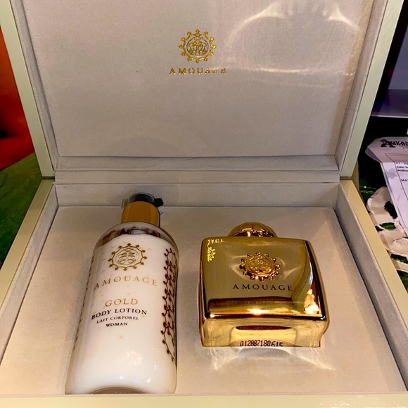 AMOUAGE GOLD WOMAN COLLECTION BOX woman #1 brand new in luxury wooden box - Picture 3 of 5